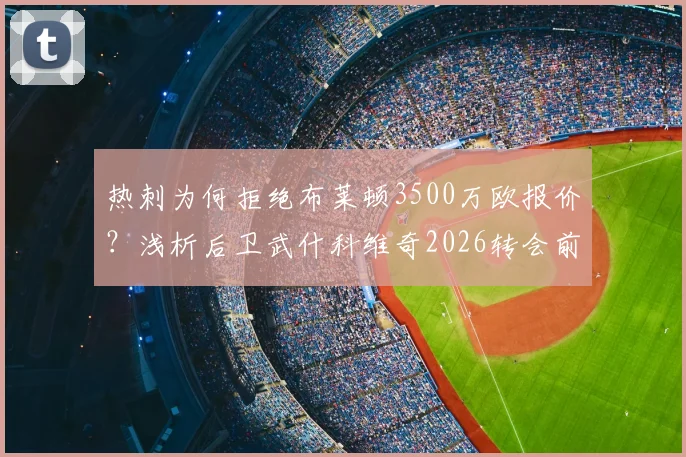 热刺为何拒绝布莱顿3500万欧报价？浅析后卫武什科维奇2026转会前景与球队计划